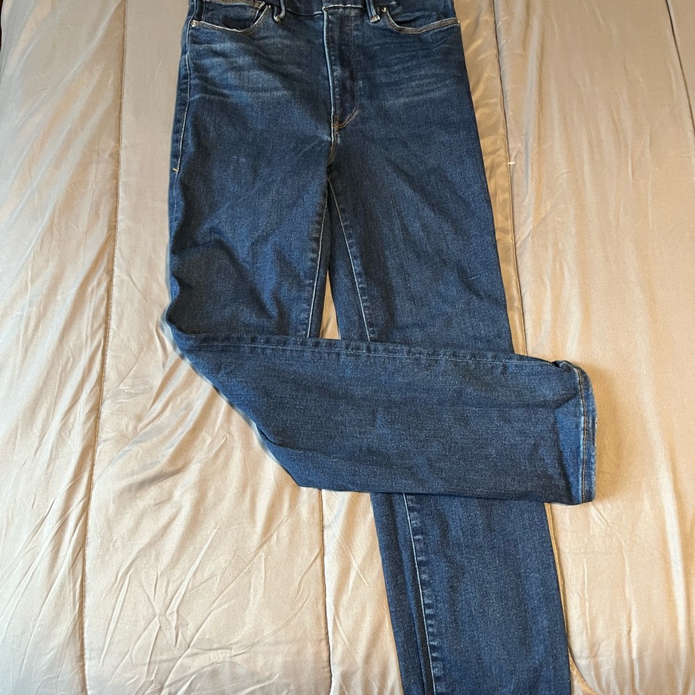 Good American Fits Everyone Deep Blue Jeans
